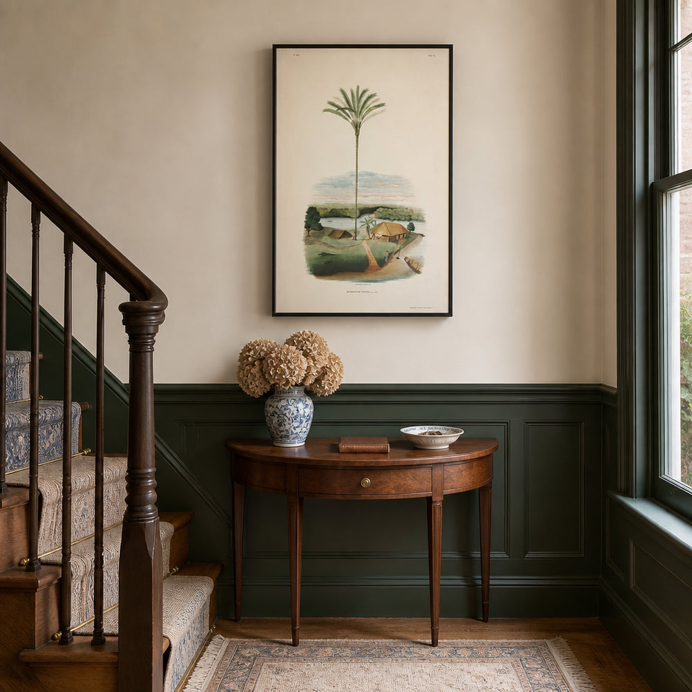 Room mockup featuring Astrocaryum Princeps by Rodrigues Art Print