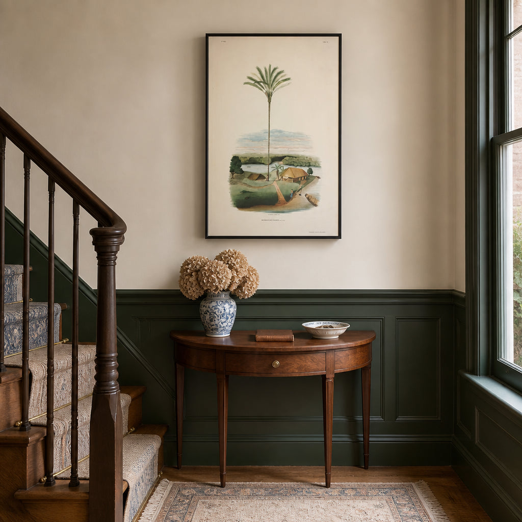 Room mockup featuring Astrocaryum Princeps by Rodrigues Art Print