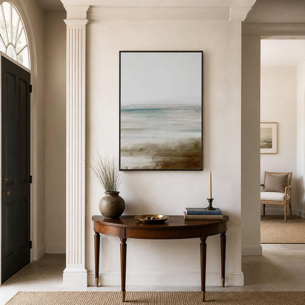 Room mockup featuring Bay View Art Print