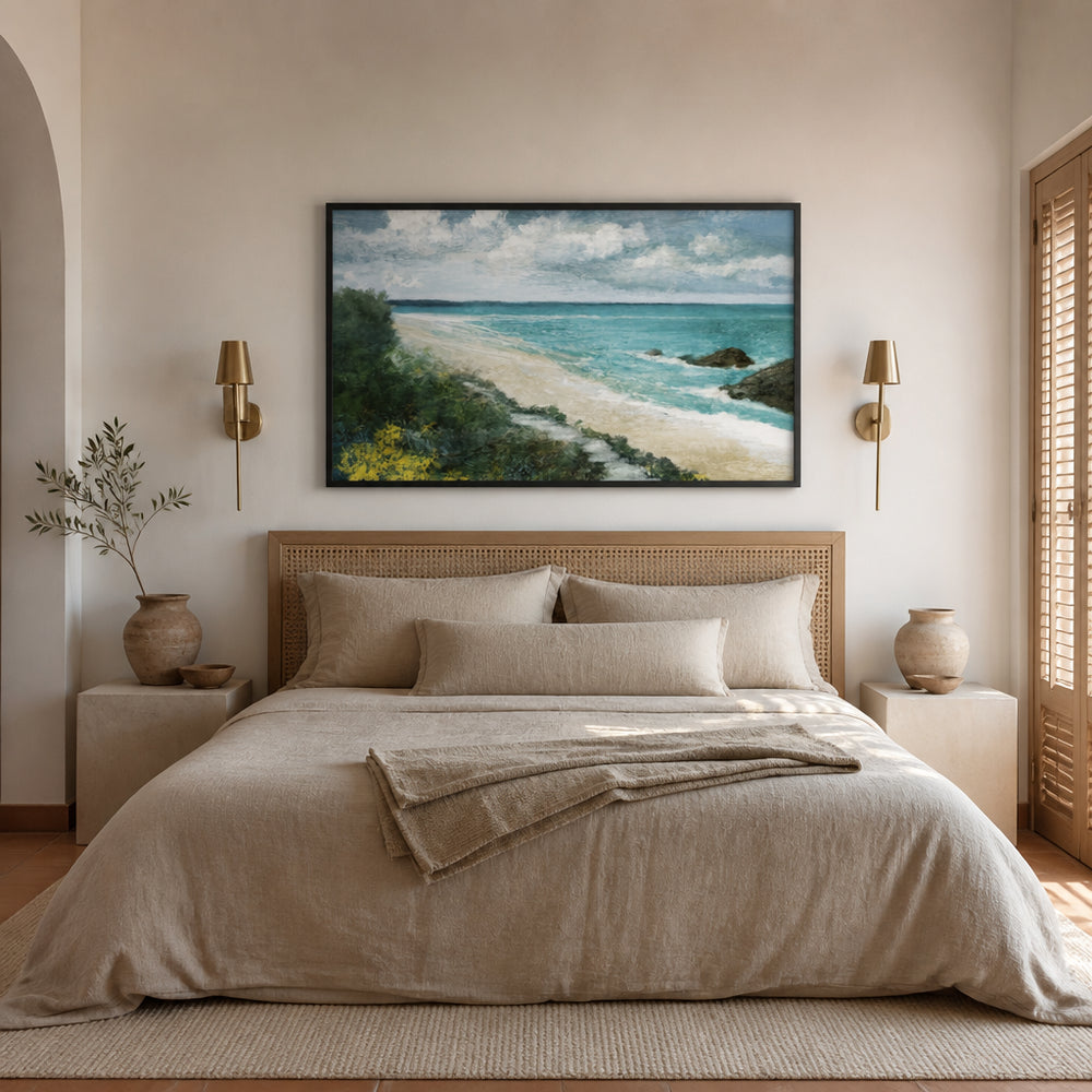 Room mockup featuring Coastal Walk Art Print