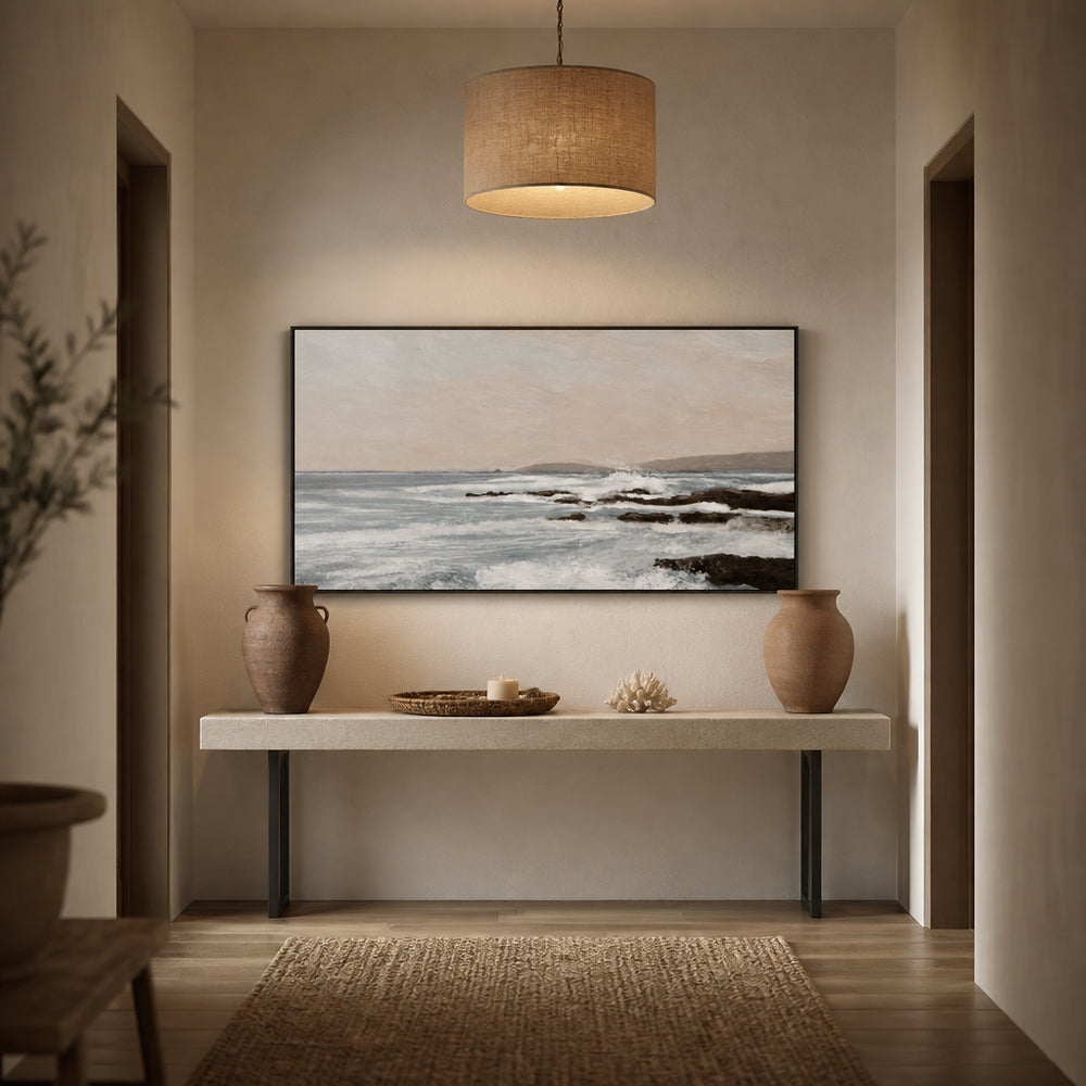 Room mockup featuring Constantine Bay Art Print