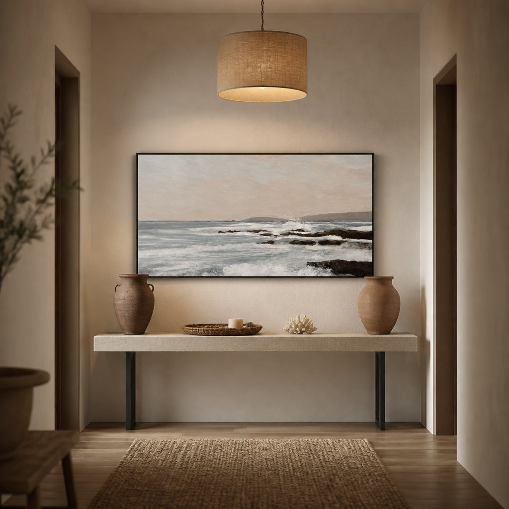 Room mockup featuring Constantine Bay Art Print
