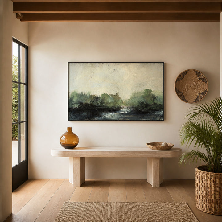 Room mockup featuring Forest Stream Art Print