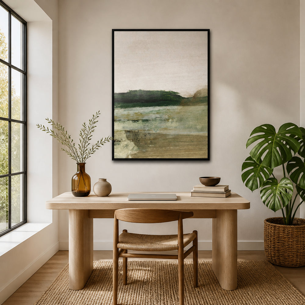 Room mockup featuring Lush Land Art Print