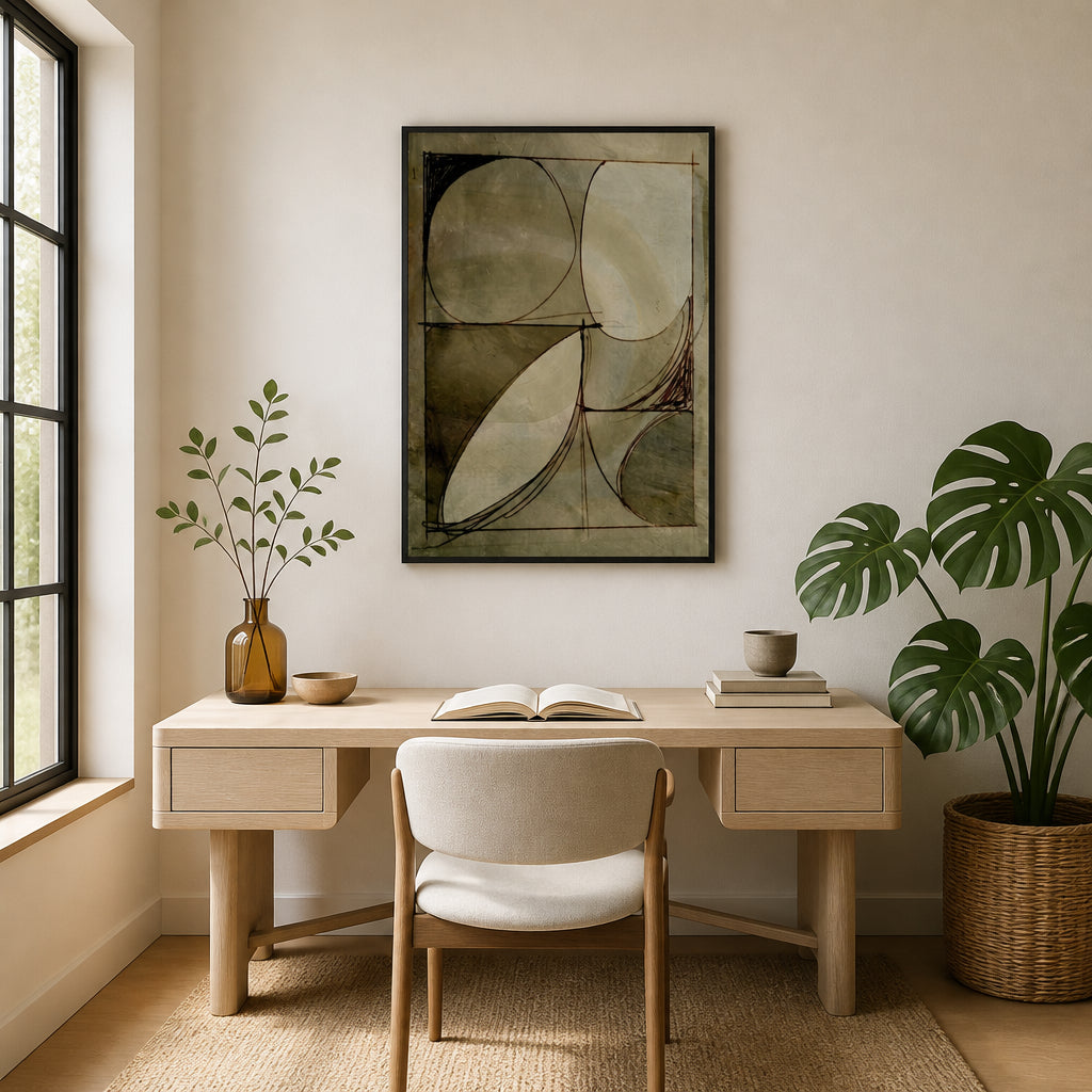 Room mockup featuring Pastime Art Print