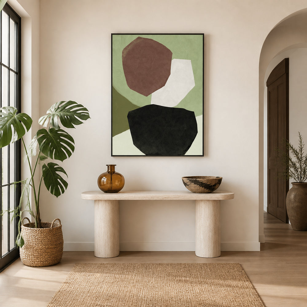 Room mockup featuring Tones 2 Art Print