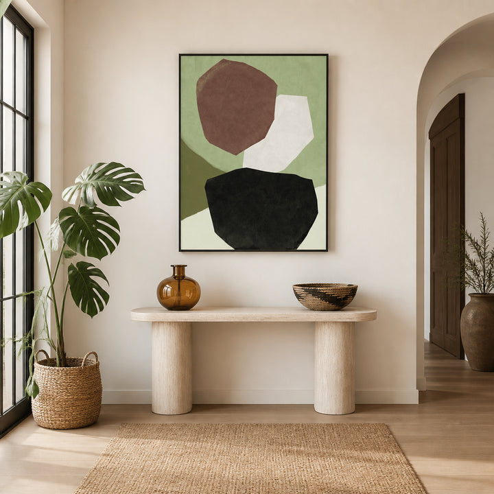 Room mockup featuring Tones 2 Art Print