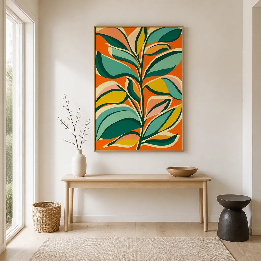 Room mockup featuring Celebration 2 Abstract Series Art Print