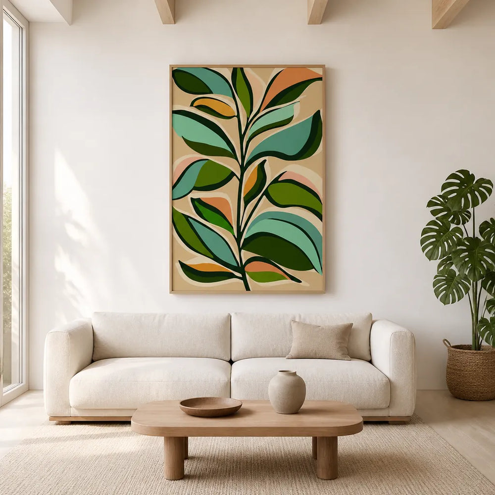 Room mockup featuring Celebration 3 Art Print