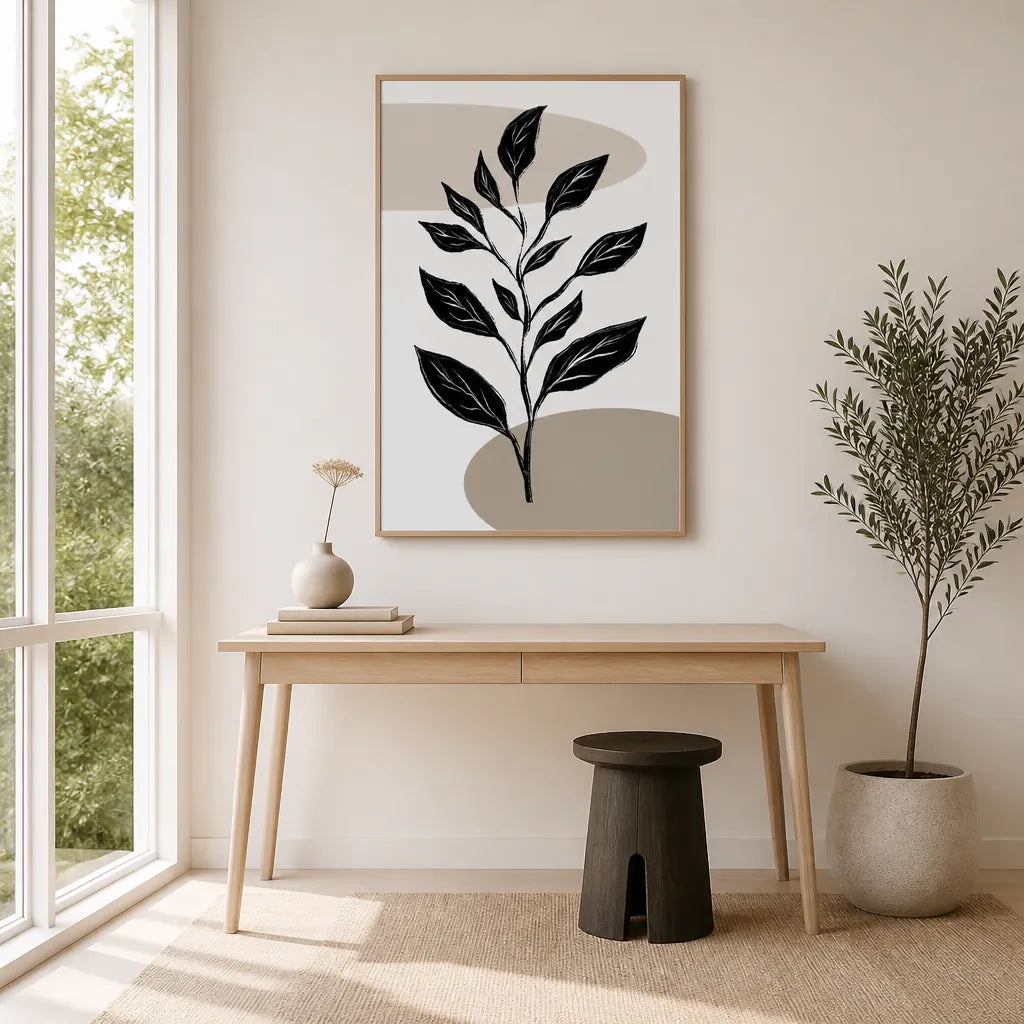 Room mockup featuring Elegant Botanical Branch Art Print