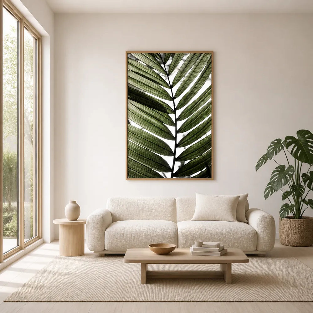 Room mockup featuring Palm Leaves 24 Photo Print