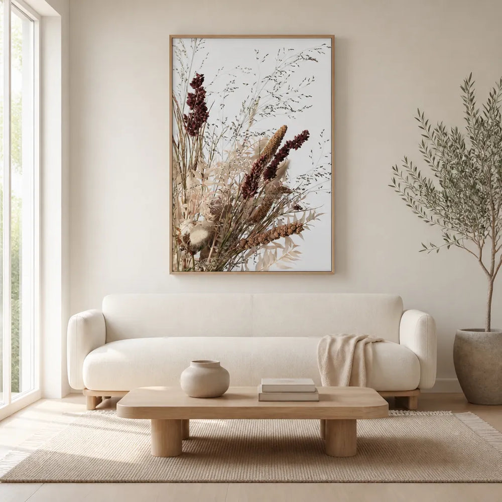 Room mockup featuring Rustic Dried Bouquet Photo Print
