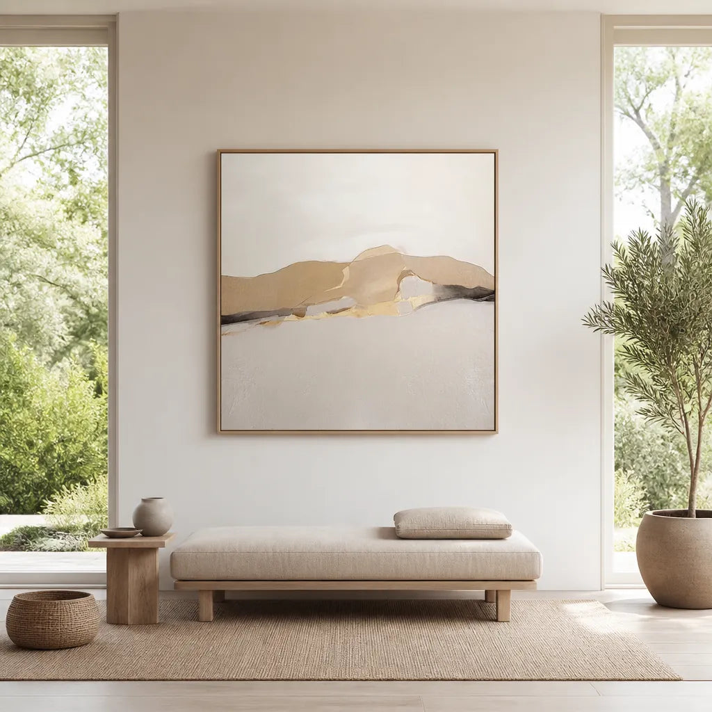 Room mockup featuring Golden Dune Ridge Art Print