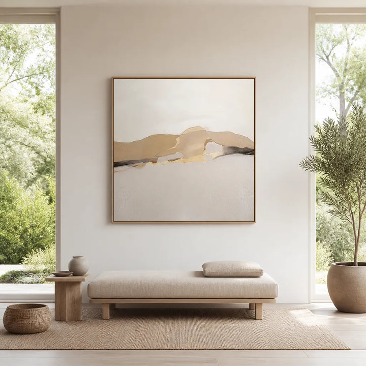 Room mockup featuring Golden Dune Ridge Art Print