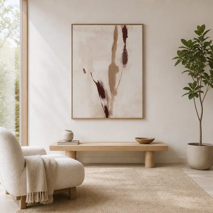 Room mockup featuring Modern Abstract Flow Art Print