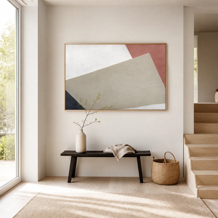 Room mockup featuring Modern Geometric Textures Art Print