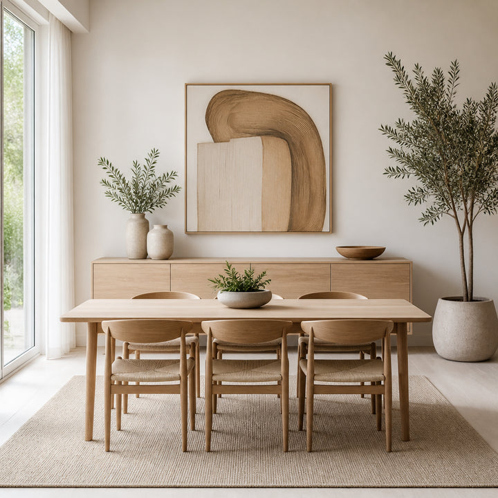 Room mockup featuring Subtle Organic Forms Art Print
