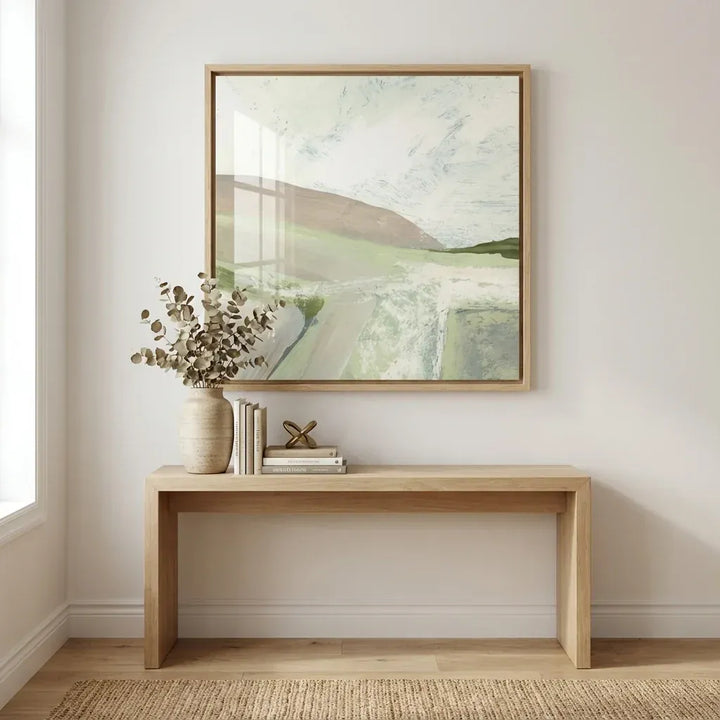 Room mockup featuring Mountain View 1 Art Print