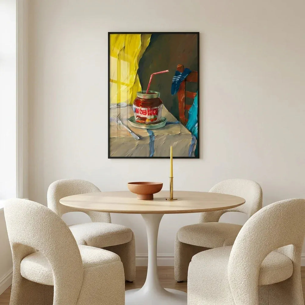 Room mockup featuring Indulgent Chocolate Moment Art Print