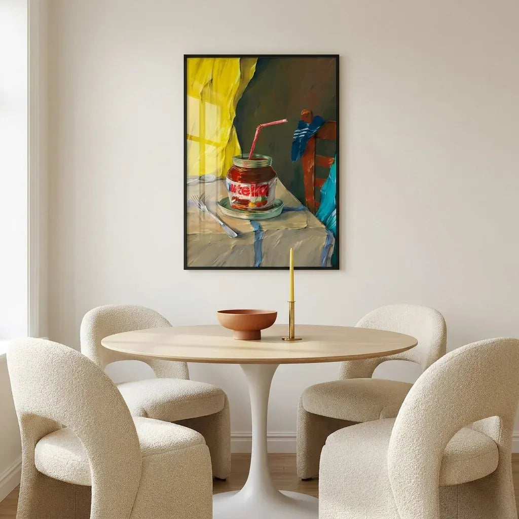 Room mockup featuring Indulgent Chocolate Moment Art Print
