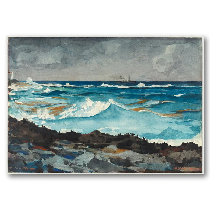 Shore and Surf, Nassau by Winslow Homer Art Print