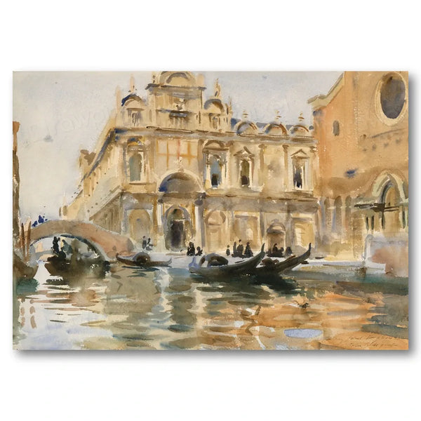 Rio dei Mendicanti, Venice by Sargent Art Print