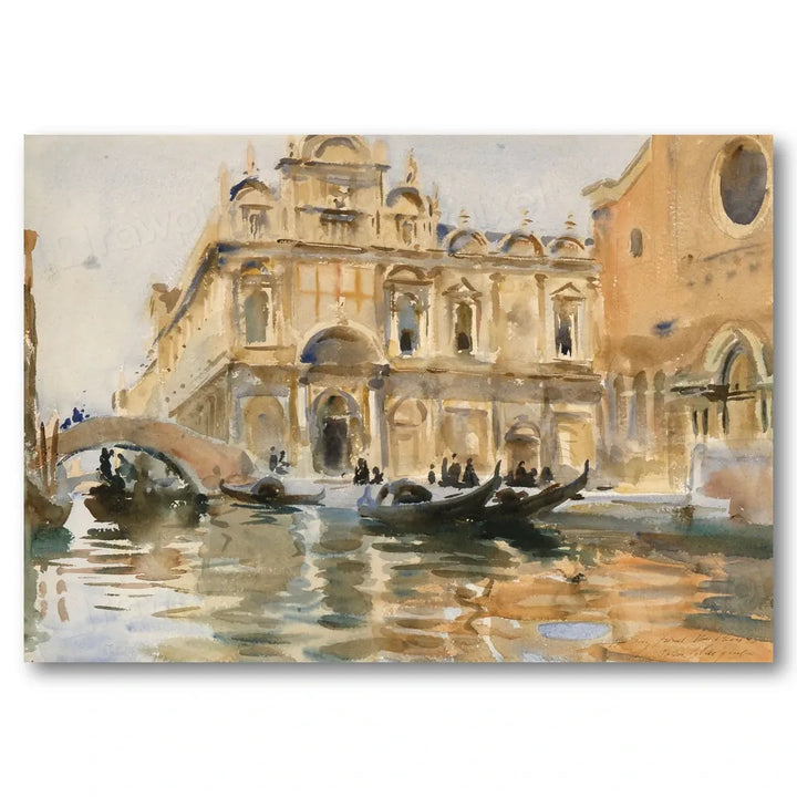 Rio dei Mendicanti, Venice by Sargent Art Print