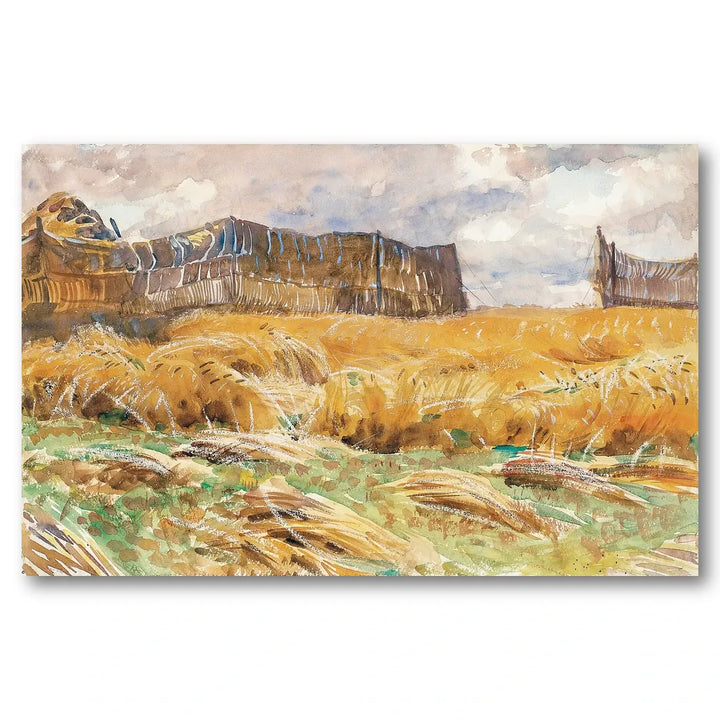 Camouflaged Field in France by Sargent Art Print