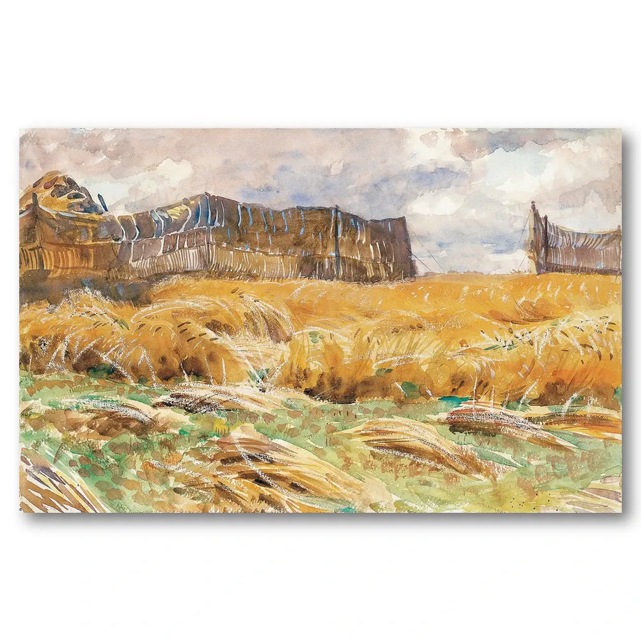 Camouflaged Field in France by Sargent Art Print