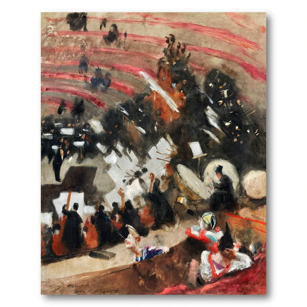 Rehearsal of the Pasdeloup Orchestra at the Cirque d’Hiver Art Print
