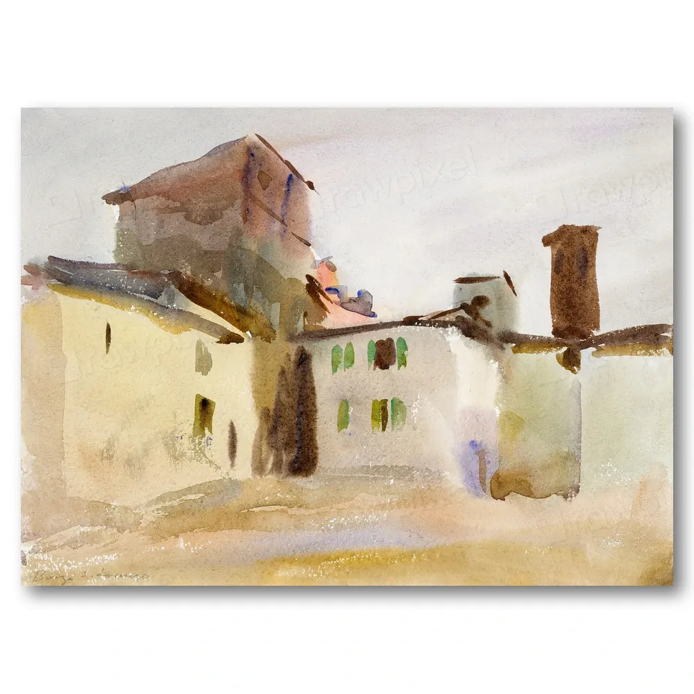 Borgo San Lorenzo by Sargent Art Print