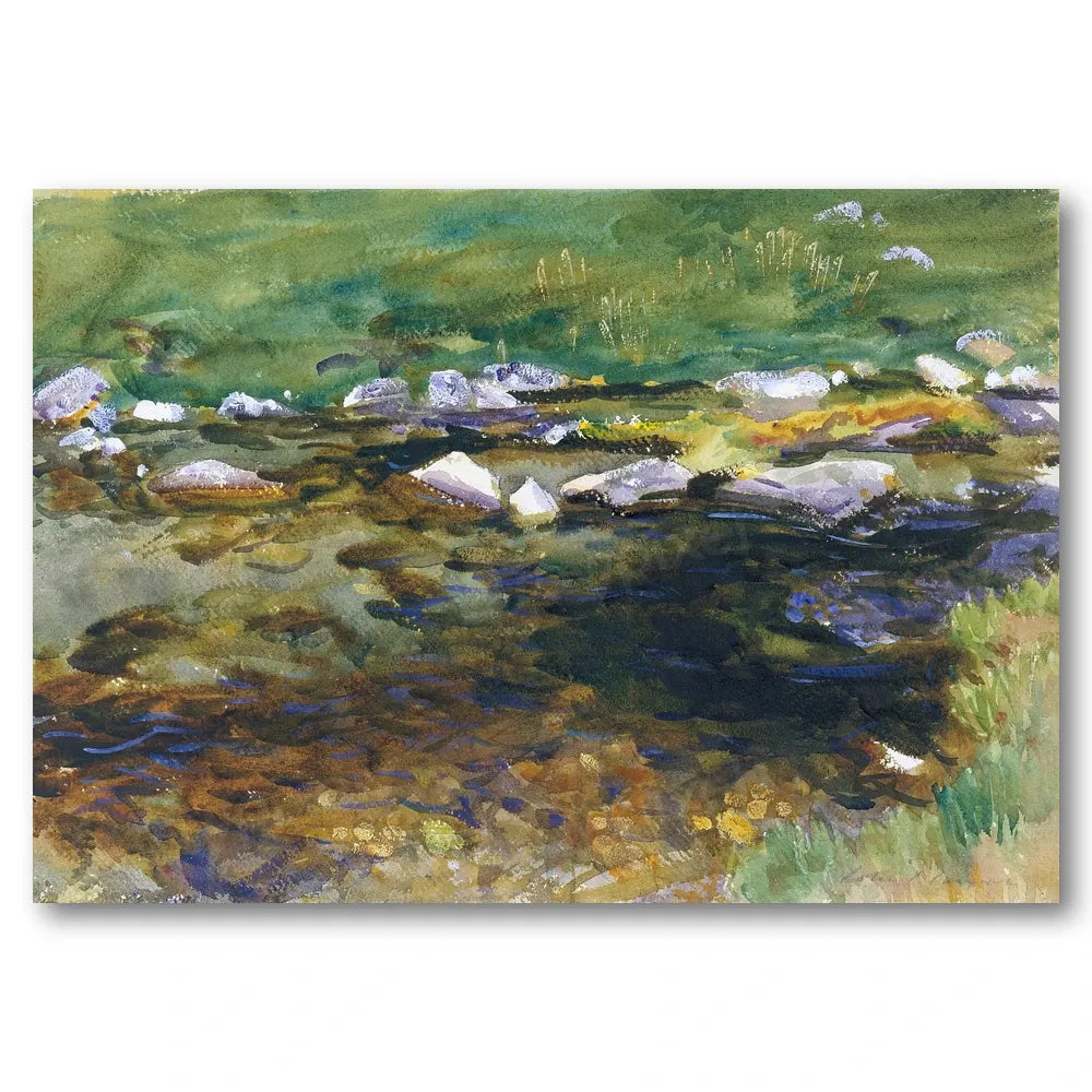 Brook and Meadow by Sargent Art Print