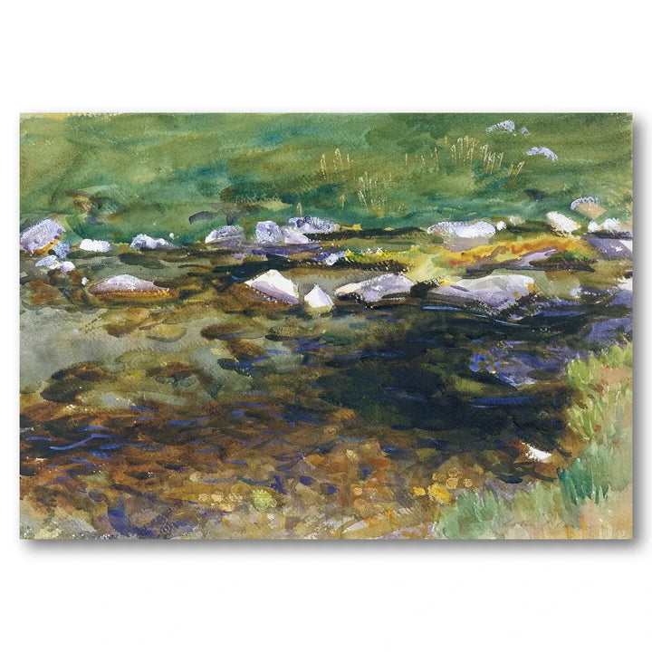 Brook and Meadow by Sargent Art Print