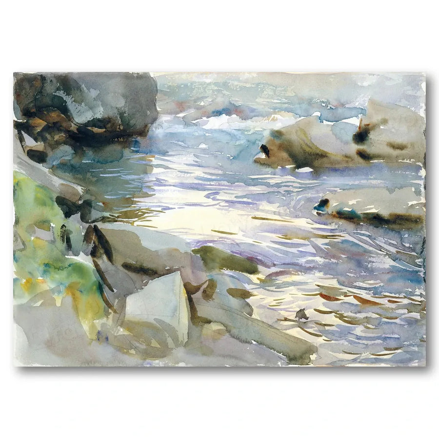 Stream and Rocks by Sargent Art Print