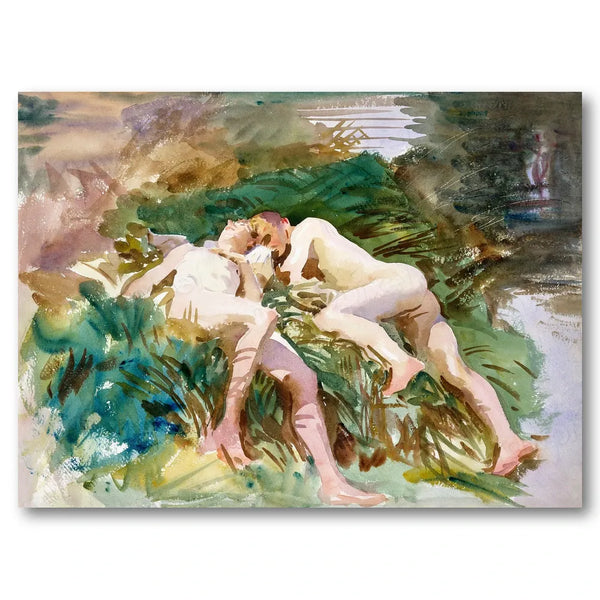 Tommies Bathing by Sargent Art Print