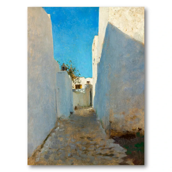 A Moroccan Street Scene by Sargent Art Print