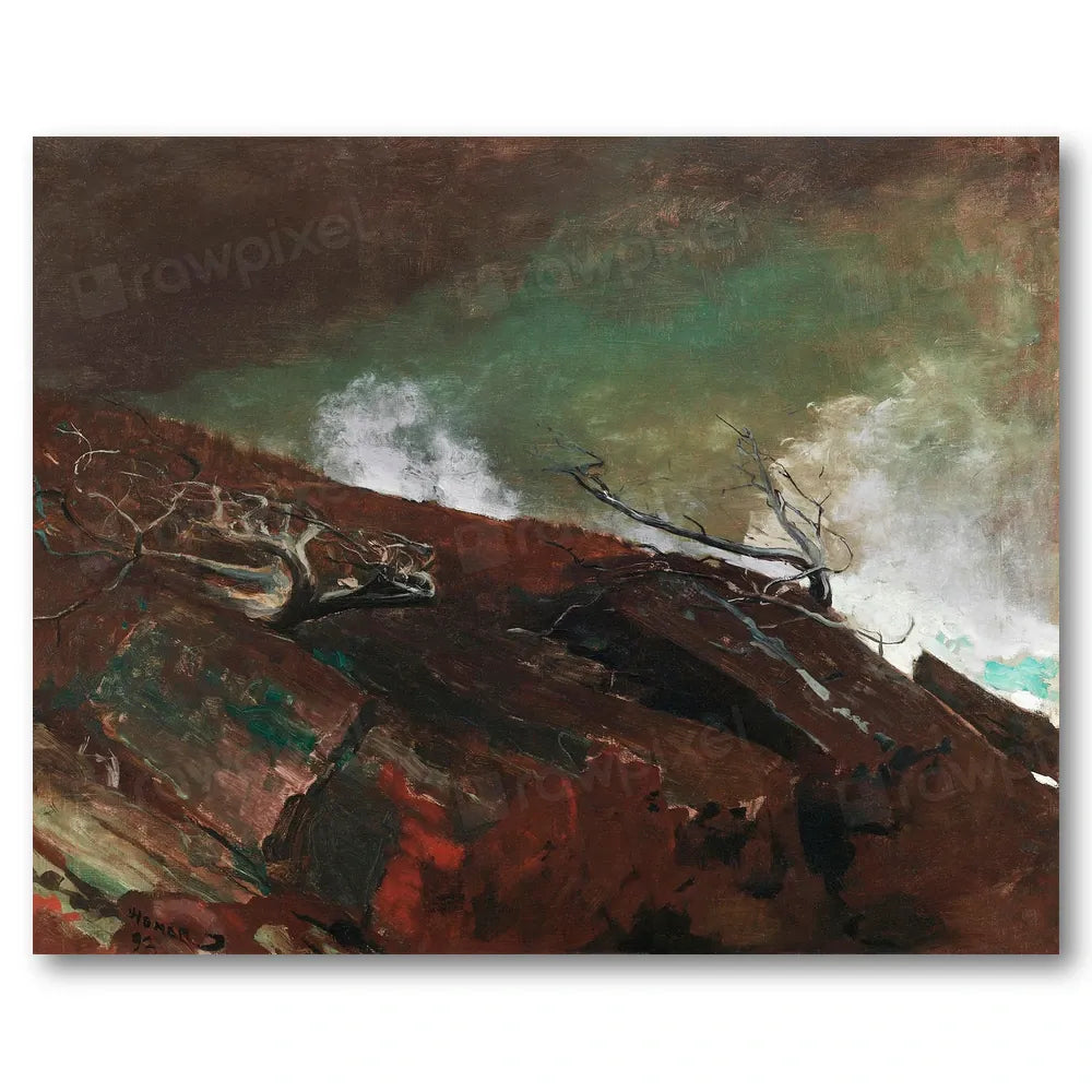 Coast of Maine by Winslow Homer Art Print