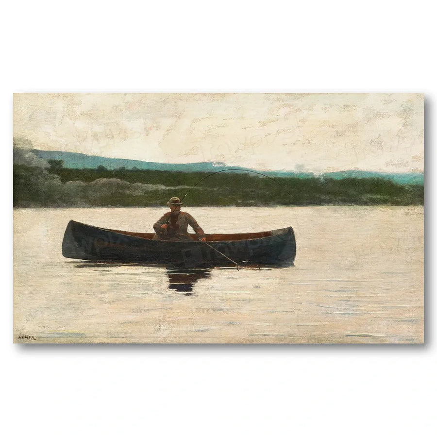 Playing a Fish by Winslow Homer Art Print