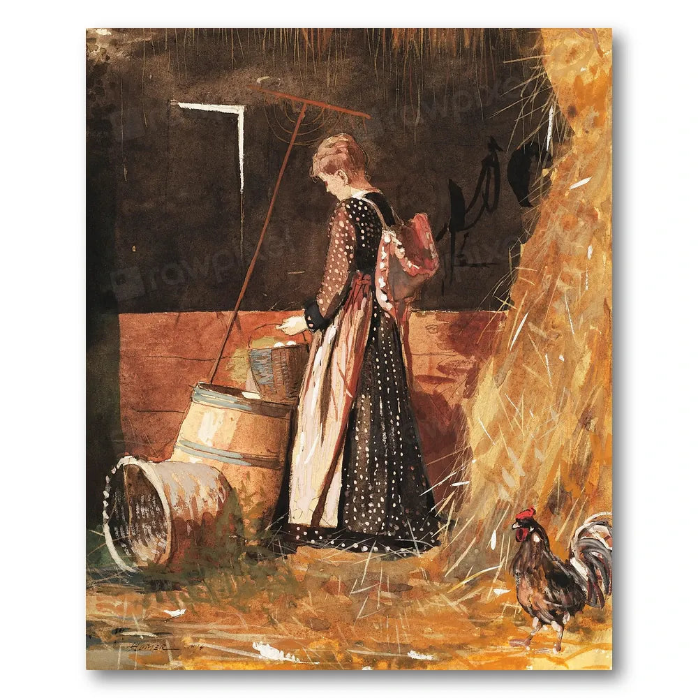 Fresh Eggs by Winslow Homer Art Print