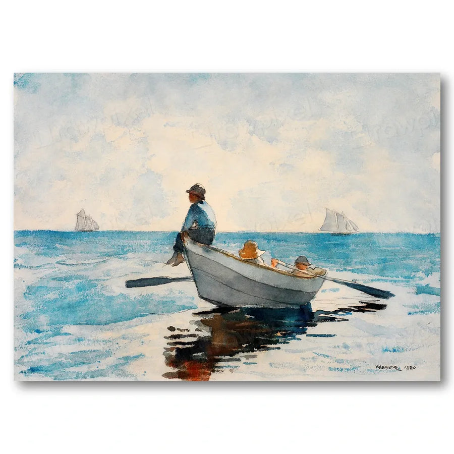 Boys in a Dory by Winslow Homer Art Print
