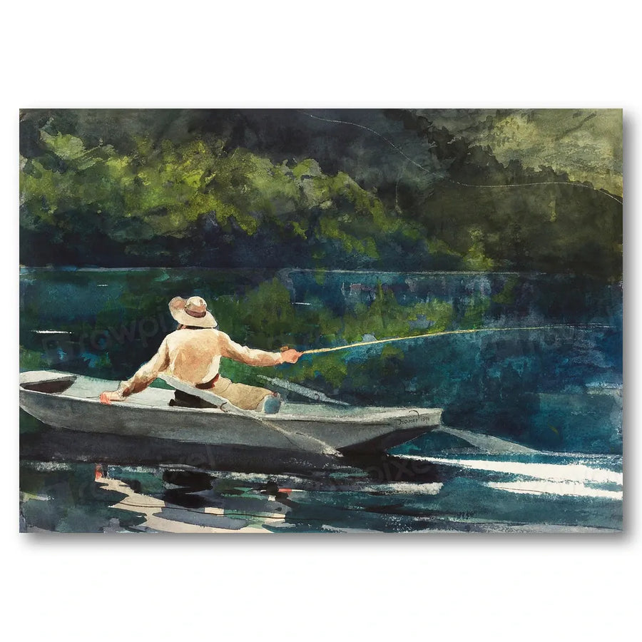 Casting, Number Two by Winslow Homer Art Print