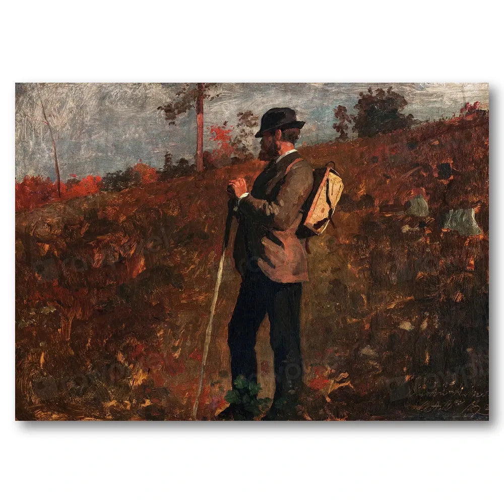 Man with a Knapsack by Winslow Homer Art Print