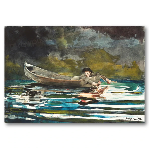 Sketch for Hound and Hunter by Winslow Homer Art Print