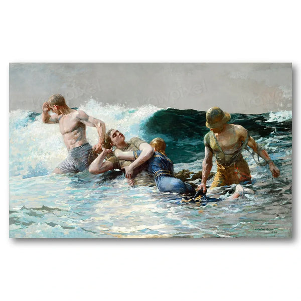 Undertow by Winslow Homer Art Print