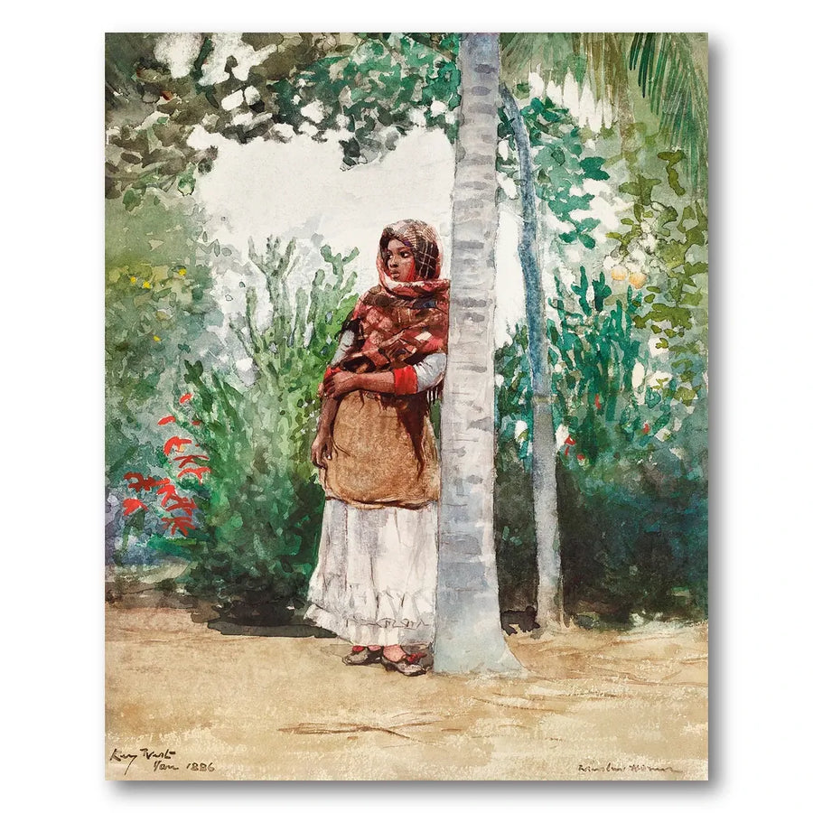 Under a Palm Tree by Winslow Homer Art Print