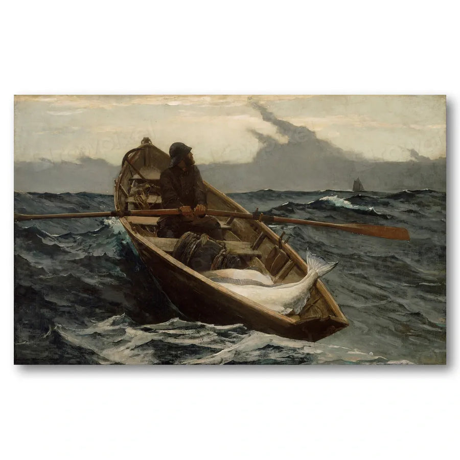 The Fog Warning by Winslow Homer Art Print