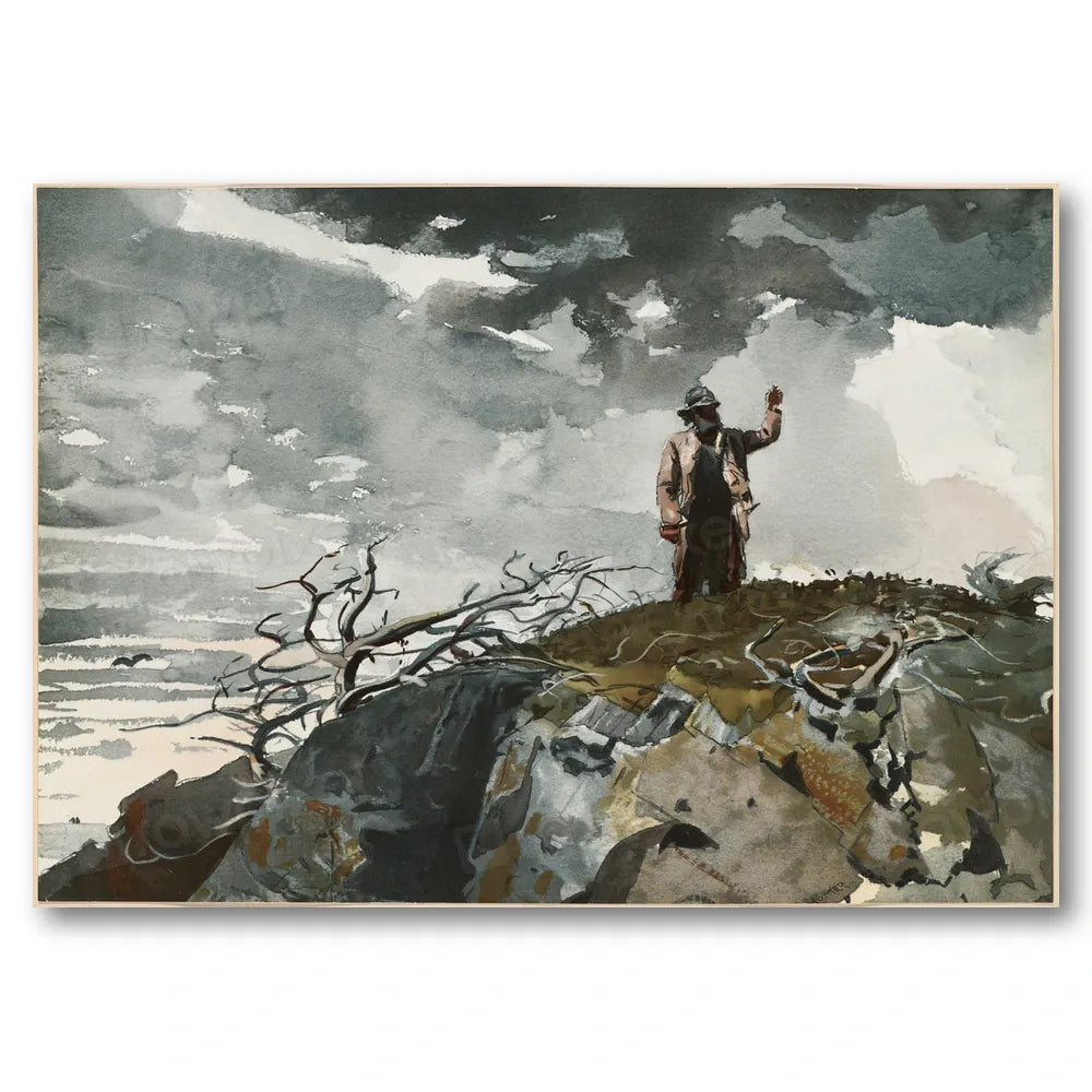 The eastern shore by Winslow Homer Art Print