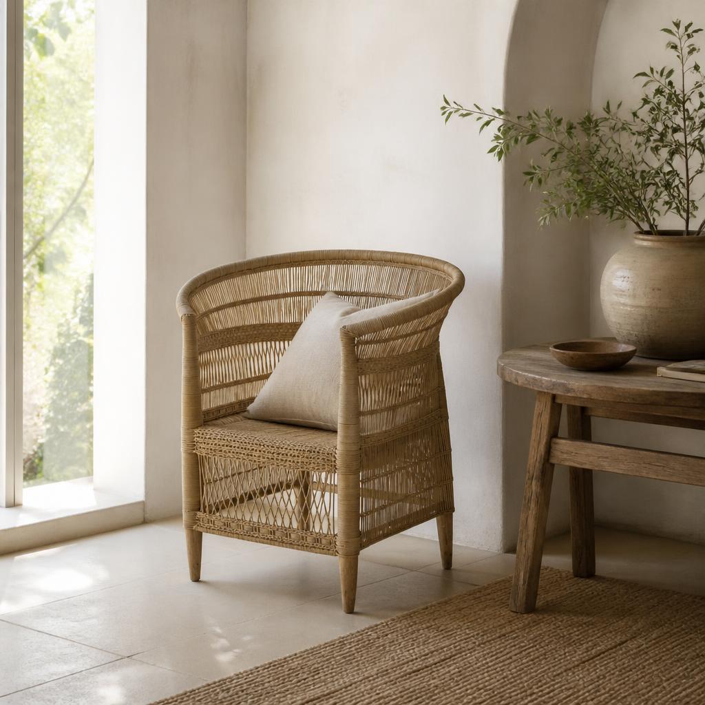 Malawi Chair shown in a styled room