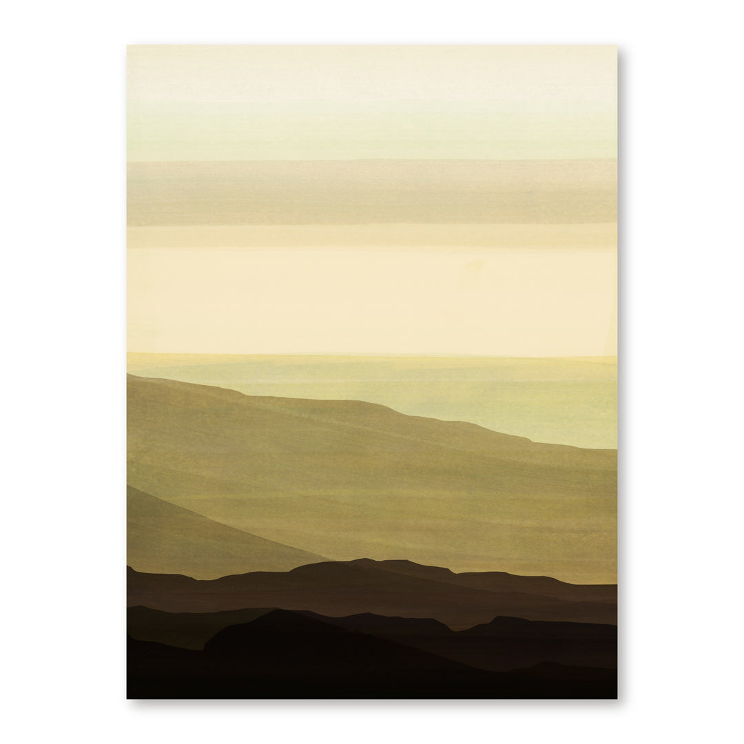 Serene Ochre Horizon 1 Large Canvas Art, the 3:4 artwork