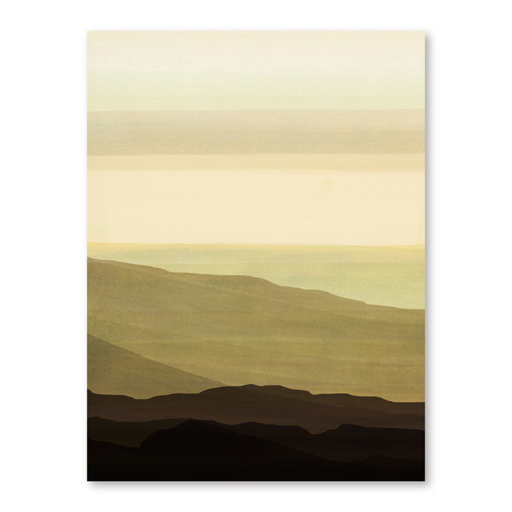 Serene Ochre Horizon 1 Large Canvas Art, the 3:4 artwork